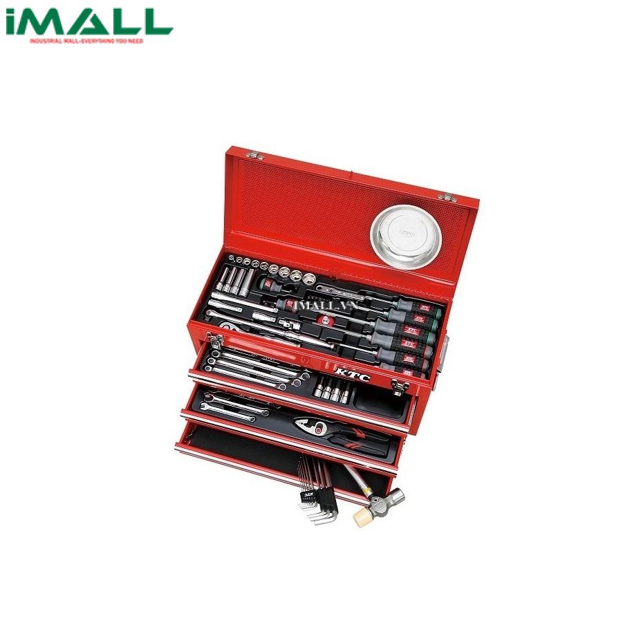 Bộ dụng cụ sửa chữa di động KTC SK4586X (1 hộp đựng, 3 khay, 58 chi tiết)