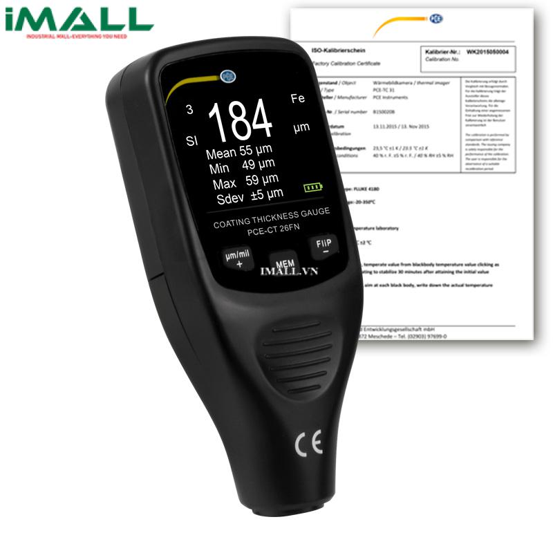 Máy đo độ dày lớp phủ PCE CT 26FN-ICA (0~1250 μm, ± 3%+2 m)