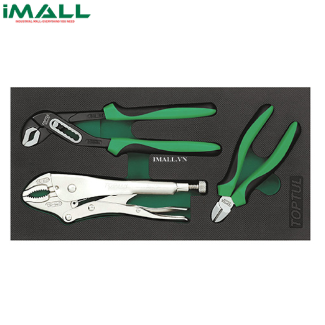 Bộ kìm 3 món Toptul GVA0301 (Kìm bấm chết-Mỏ quạ-Cắt)