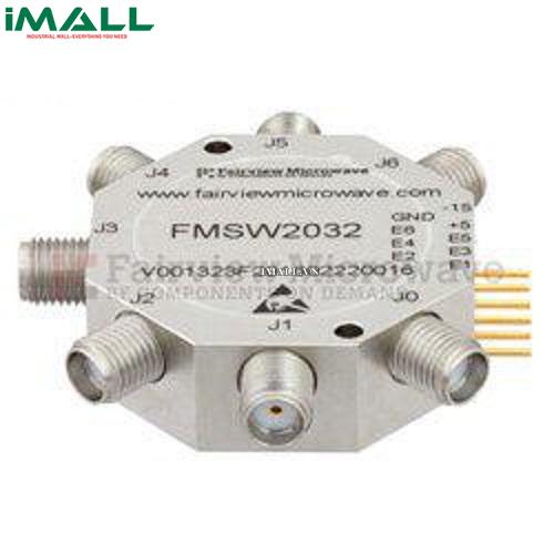Bộ chuyển mạch PIN Diode SP6T Fairview Microwave FMSW2032 (50 Ohm, 100MHz - 20 GHz, +27 dBm, SMA Female)