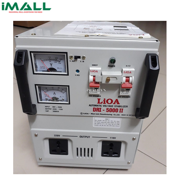 Ổn áp 1 pha Lioa 5KVA DRI 5000II (Dải điện áp đầu vào 90V - 250V)