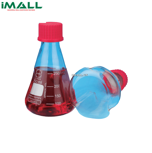 Bình tam giác có nắp vặn (50ml, GL25; 3 vách ngăn) SciLab SL.Fla2030
