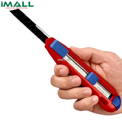 CutiX® Dao Rọc Có Sống Lưng Cứng Cáp và An Toàn KNIPEX 90 10 165 BK