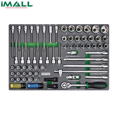 Bộ tuýp đầu vít 1/2" 65 chi tiết Toptul GED6504