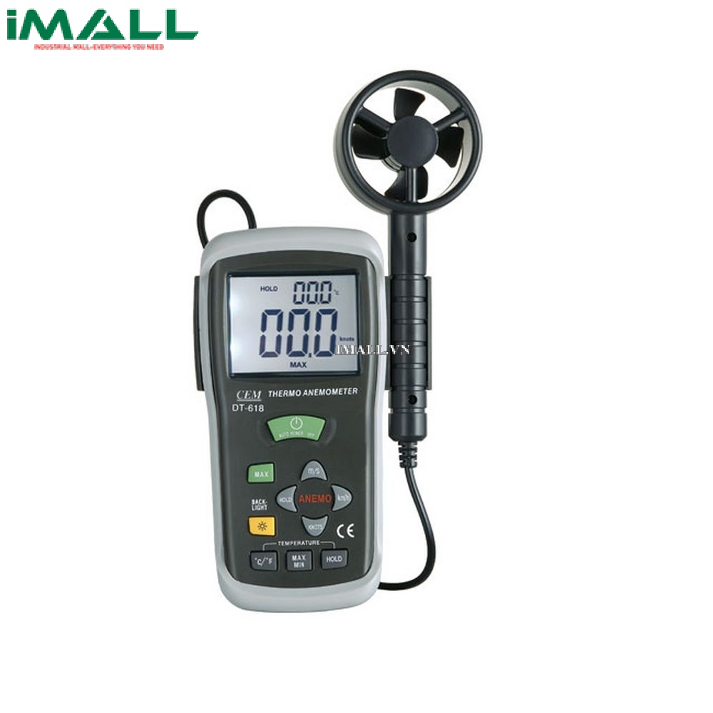 Máy đo tốc độ gió, nhiệt độ không khí CEM DT-618