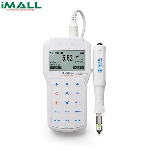 Máy Đo pH/Nhiệt Độ Trong Thịt Thế Hệ Mới HANNA HI98163 (-2.0~20.0 pH, ±2000 mV, 20.0~120.0°C)