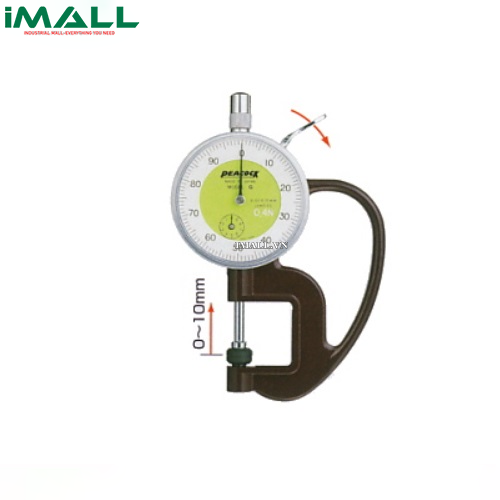 Đồng hồ đo độ dày Peacock G-0.4N (0-10mm, 0.01mm)