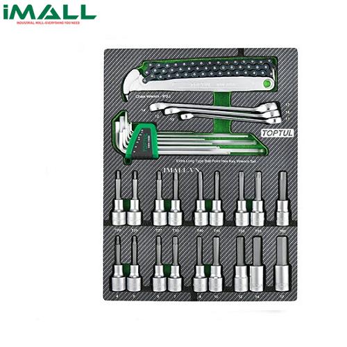 Bộ đầu tuýp & dụng cụ cầm tay 31 chi tiết TOPTUL GEB3109