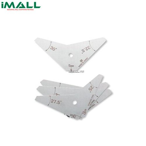 Dưỡng đo góc vát giới hạn Chính hãng – Bộ 4 thước, Khoảng đo 25-42.5° Niigata Seiki WAL2542