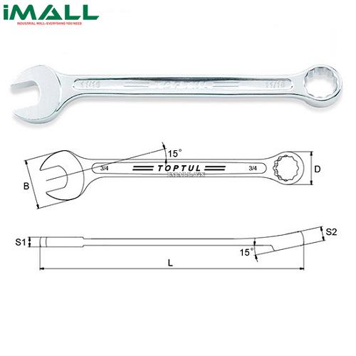 Cờ lê đầu vòng miệng 11/32" TOPTUL ACEW1111