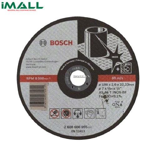 Đá cắt Inox BOSCH 2608600095 (180x2x22.2mm)