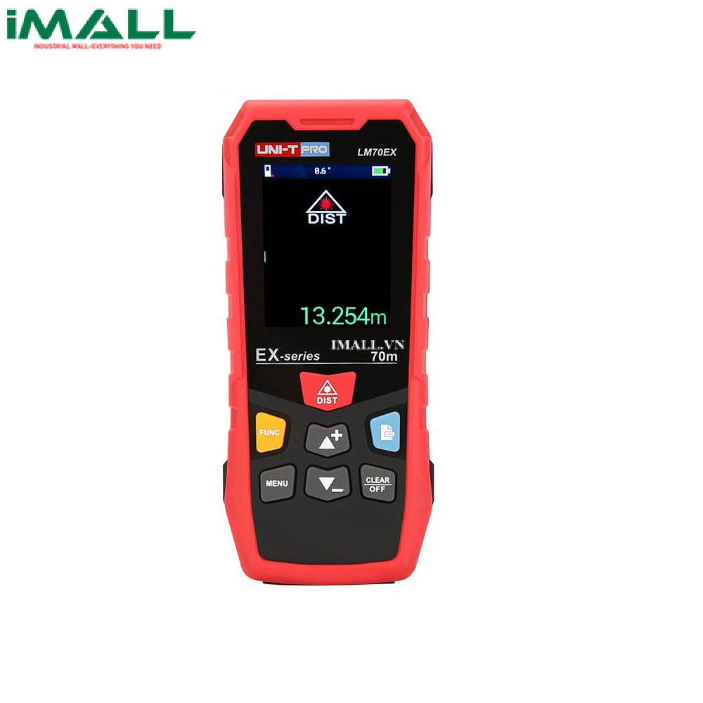 UNI-T LM70EX Laser Distance Meter (70m, drop test 9,2m, IP65, level digital)