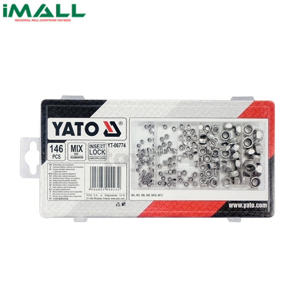 Bộ đai ốc thép DIN 985 146 chi tiết Yato YT-06774