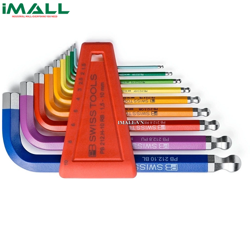 Bộ Lục Giác Rainbow Ngắn PB Swiss Tools PB 212.H 10 RB