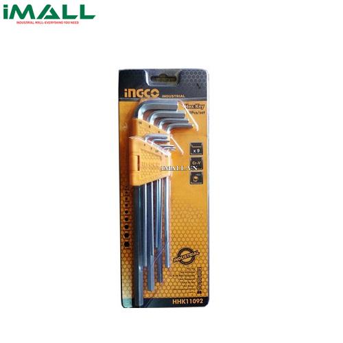 Bộ 9 chìa lục giác đầu bằng (1.5-10mm) INGCO HHK11092