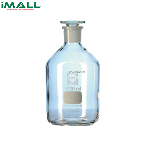 Chai trắng cổ rộng nút thủy tinh NS 60/46, 1000ml Duran 211855409