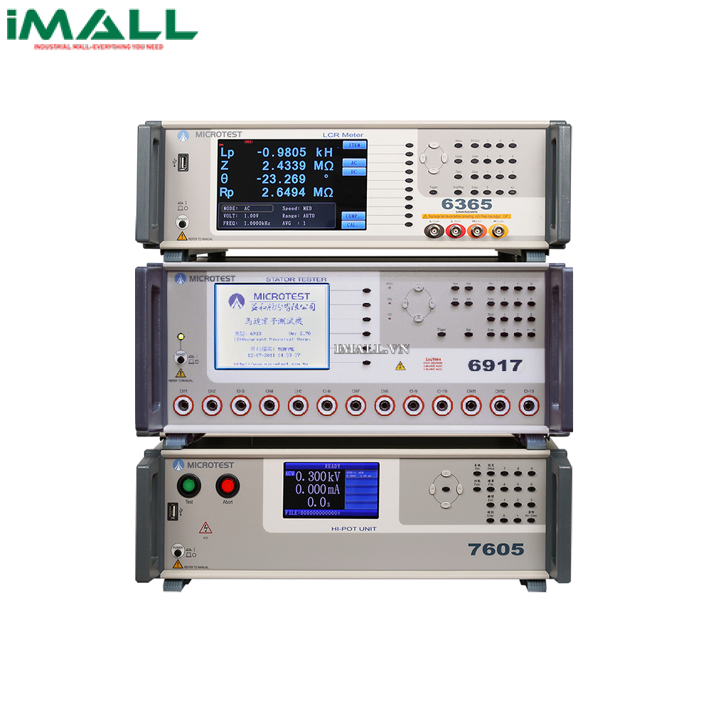 Hệ thống kiểm tra Stator động cơ điện MICROTEST 6917 DCR