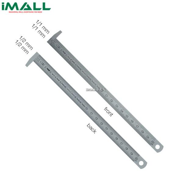 Thước lá inox, có ngàm móc 90 độ VOGEL 1034010050 (500mm)