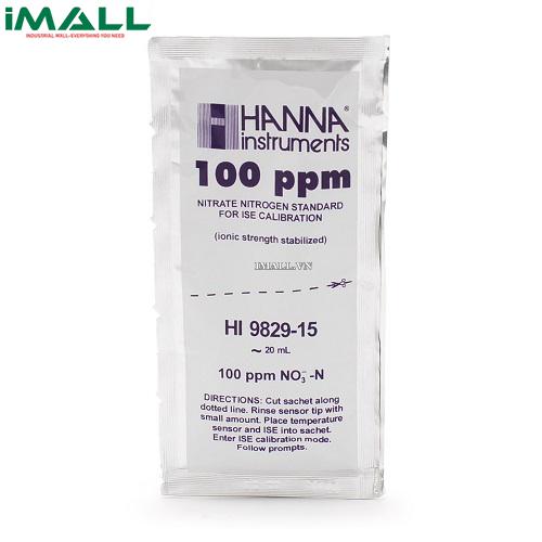 Dung Dịch Hiệu Chuẩn Nitrat 10ppm Dạng Gói 20mL (25 Gói) HANNA HI9829-14