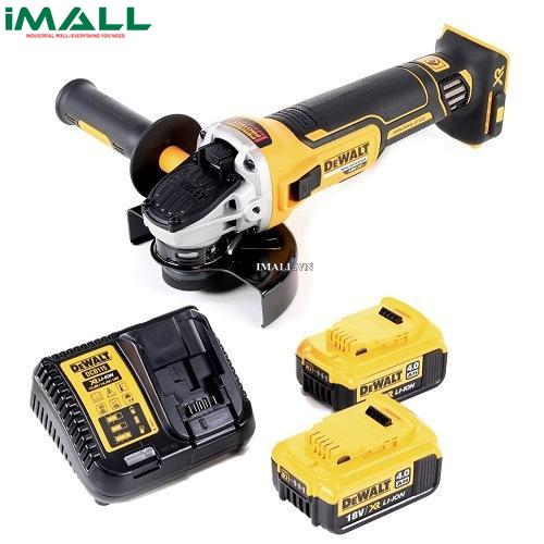 Máy mài dùng pin 18V DeWALT DCG405M2 (100mm) SET 4Ah