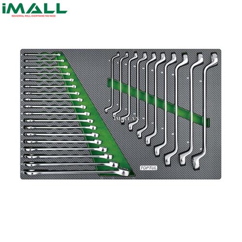 Bộ cờ lê vòng miệng và 2 đầu vòng 28 chi tiết (AABW: 6~27 mm, AAEI: 6x7~24x27mm) Toptul GED2814