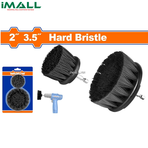 Bộ 2 bàn chải tròn lông cứng Wadfow WND3402