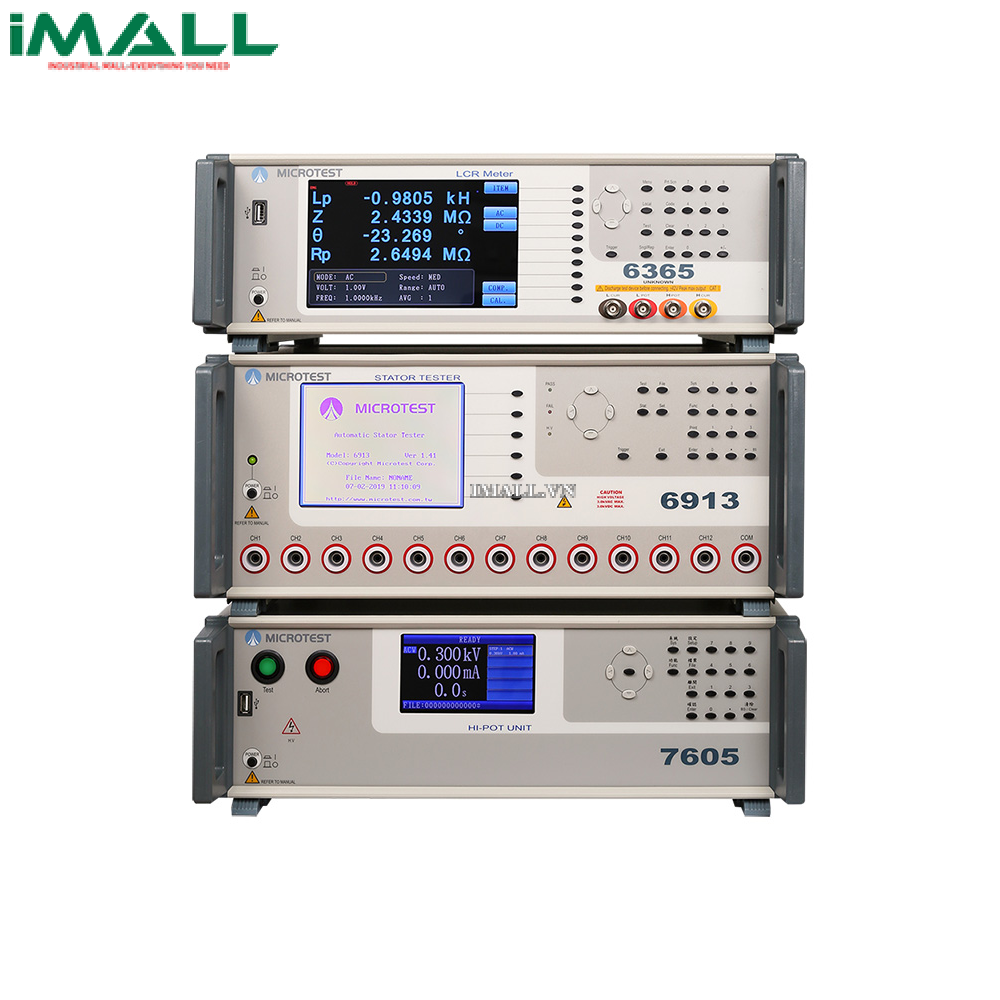 Hệ thống kiểm tra Stator động cơ điện MICROTEST 6913 DCR