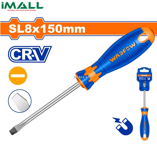 Tua vít dẹp SL8x150mm Wadfow WSD1286