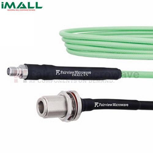 Cáp SMA Female - N Female Bulkhead Fairview FMCA1266 ( LL142 Coax; 18 GHz )