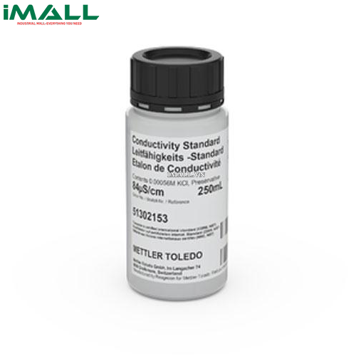Dung dịch chuẩn độ dẫn 84 µS/cm METTLER TOLEDO 51302153 (Chai 250 mL)