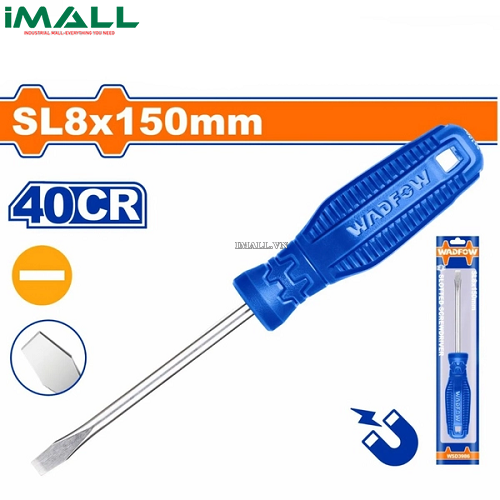 Tua vít dẹp SL8x150mm Wadfow WSD3986