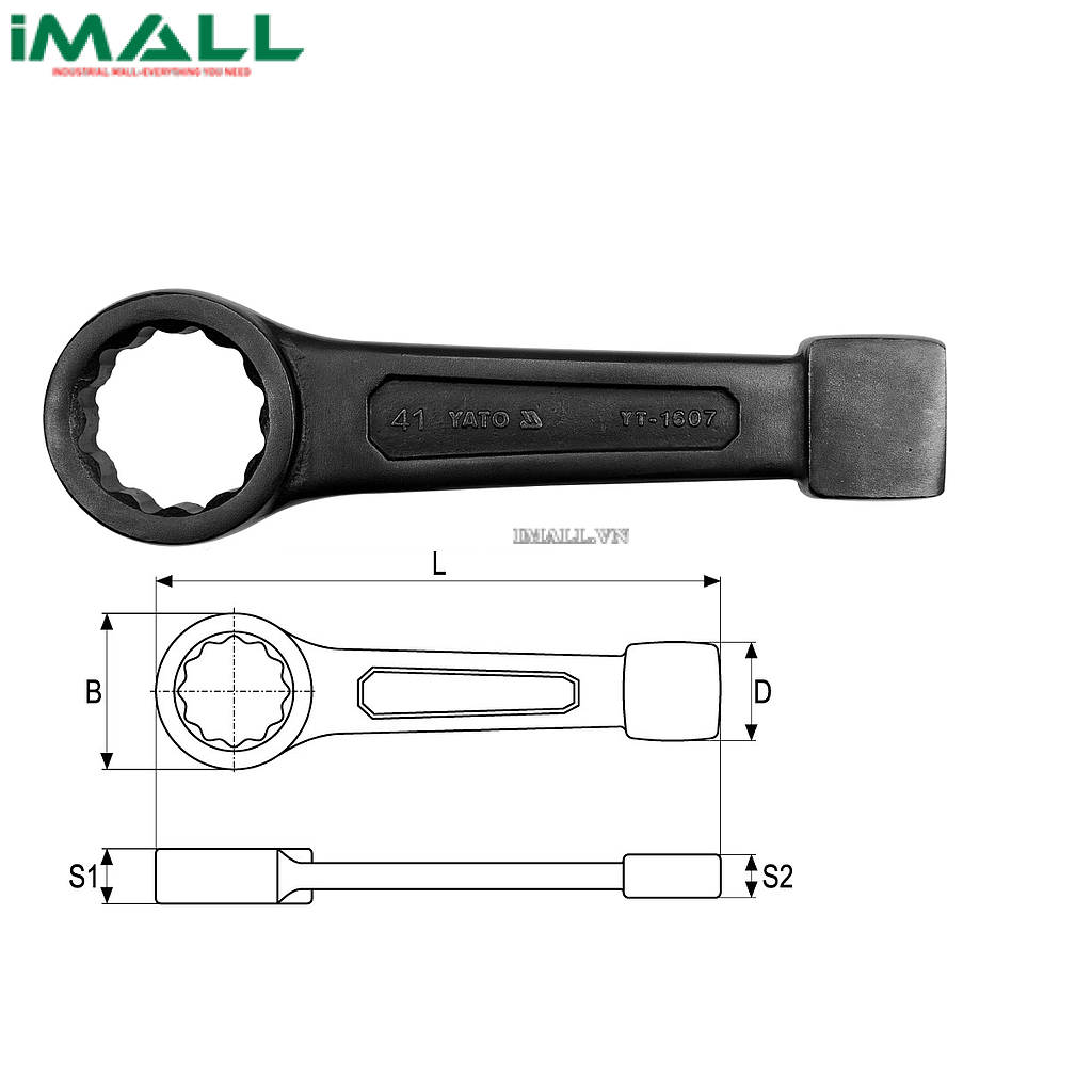 Cờ lê vòng đóng Yato YT-1609 (50mm)