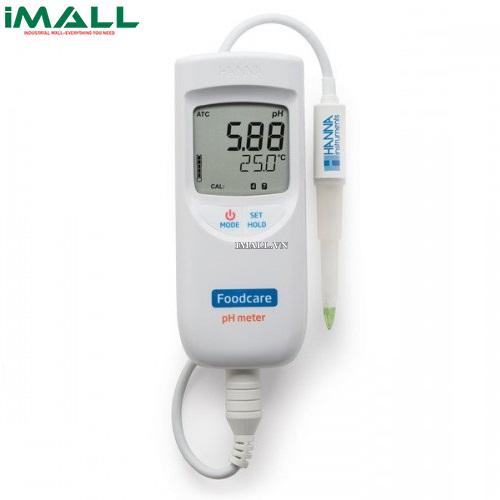 Máy đo pH/nhiệt độ cầm tay trong thực phẩm và bơ sữa HANNA HI99161 (-2.0~16.0 pH; -5.0~105.0°C)