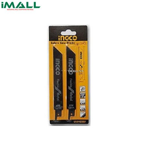 Bộ lưỡi cưa kiếm 2 cây (cưa kim loại) INGCO SSB922EF