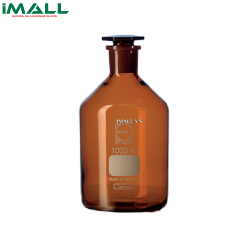Chai nâu cổ mài nút TT, MR 29/32, 100ml Duran 231882407