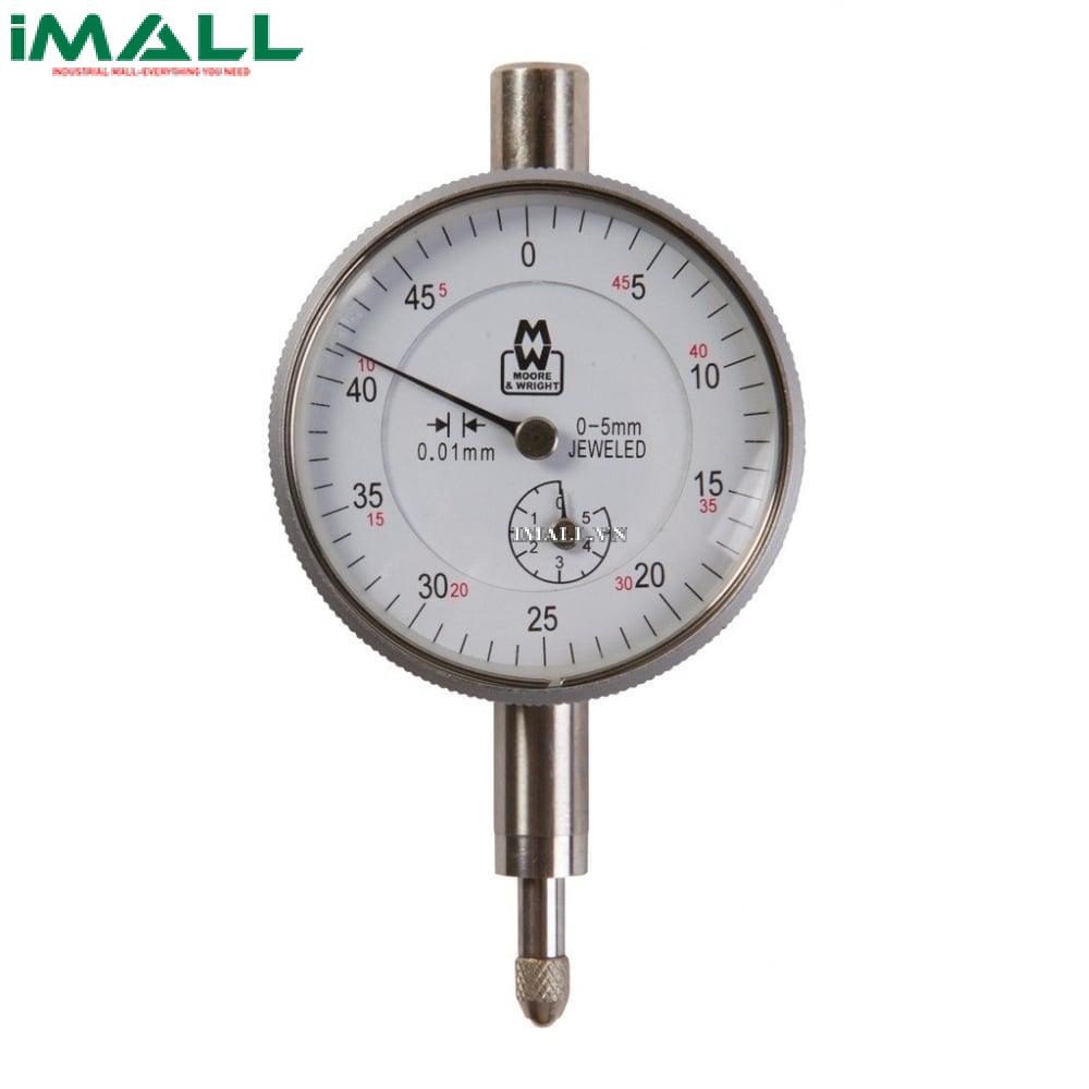 Đồng hồ so Moore & Wright MW400-04 (0-5mm/0.01mm, lưng gài)