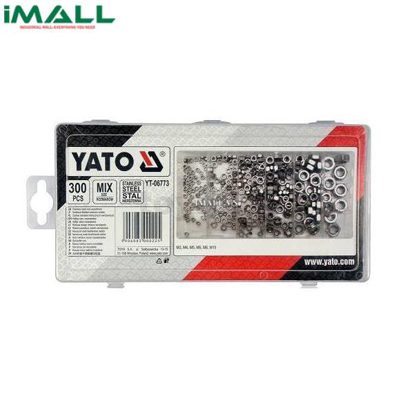 Bộ đai ốc thép không rỉ DIN 934 300 chi tiết Yato YT-06773