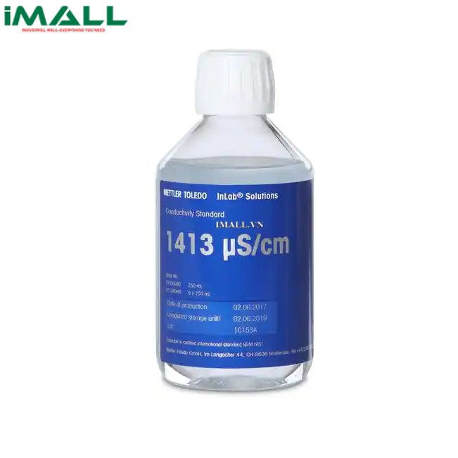 Dung dịch chuẩn độ dẫn 1413 µS/cm METTLER TOLEDO 51350096 (Chai 250 mL x 6)