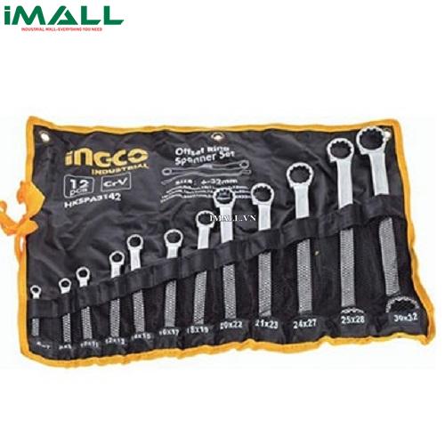 Bộ cờ lê hai đầu vòng 12 chi tiết (6-32mm) INGCO HKSPA3142