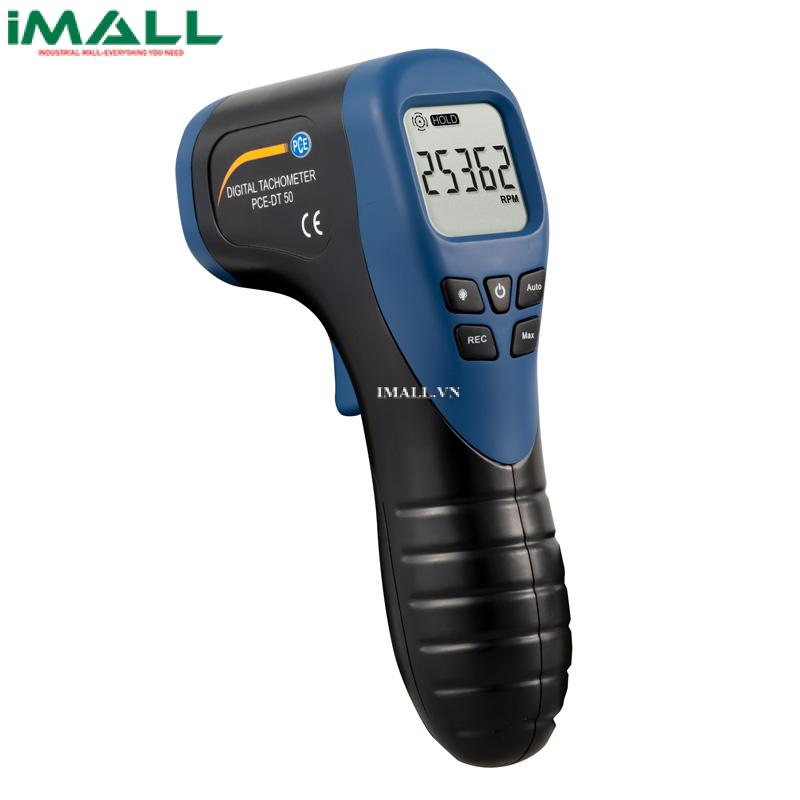 Máy đo tốc độ bằng laze PCE DT 50 (2,5~99.999RPM, + 0,02%)