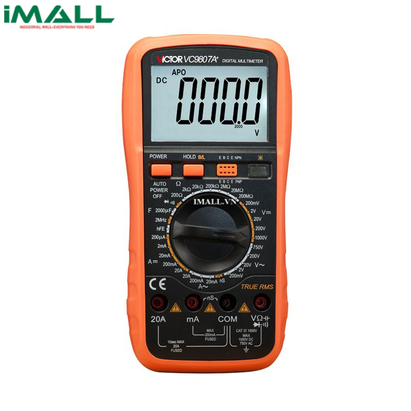 Đồng hồ vạn năng hiện số Victor VC9807A+