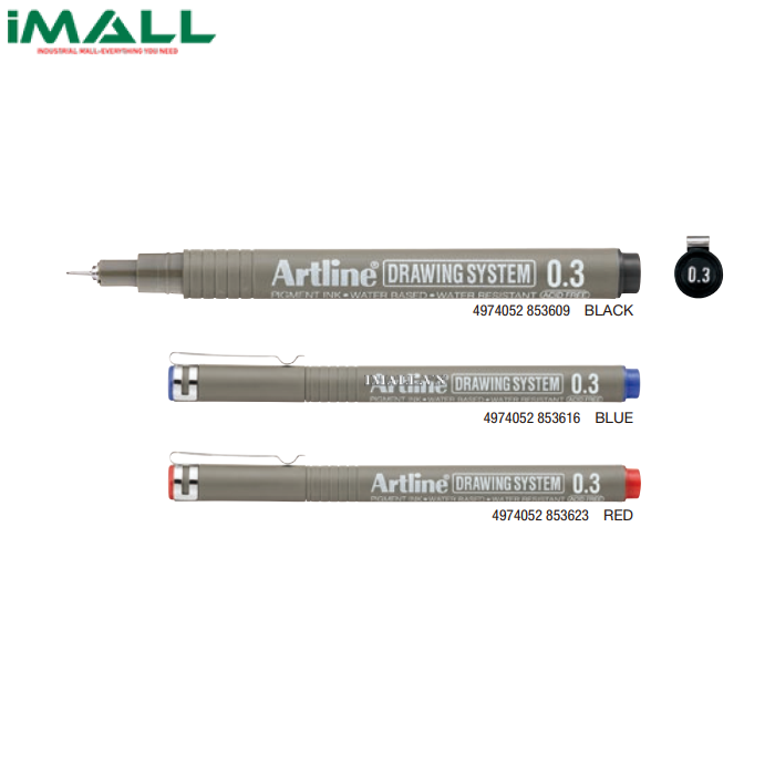 Bút lông kim màu đen Artline Drawing System EK-233N (0.3mm)