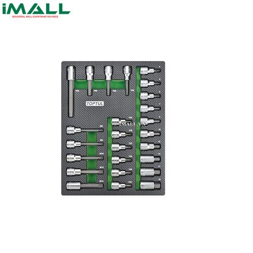 Bộ tuýp đầu vít 1/2" 25 chi tiết Toptul GEB2501