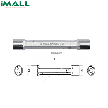 Cờ lê 2 đầu ống Yato YT-4921 (20x22mm)