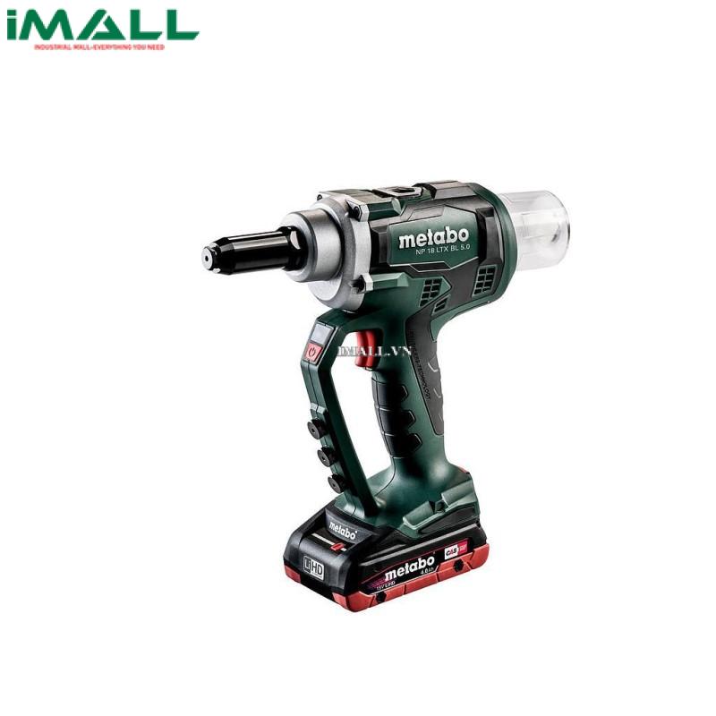 Súng bắn đinh tán chìm không dây METABO NP 18 LTX BL 5.0 (18V 2x4Ah LiHD)619002800