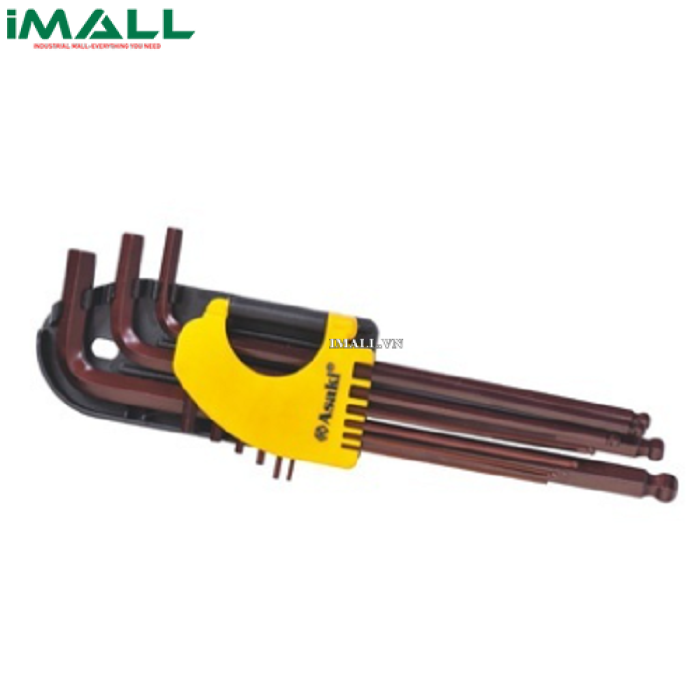 Bộ lục giác đầu bi 9 cây Asaki AK-7407 (1.5-10mm)