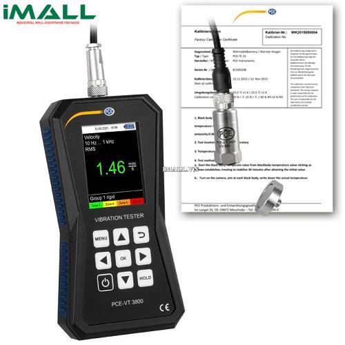 Máy đo độ rung (0~399,9 m/s²; 0~399,9 mm/s; 0~3,9 mm, kèm Certificate ISO) PCE VT 3800-ICA
