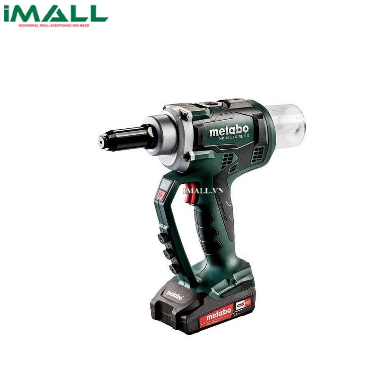 Súng bắn đinh tán chìm không dây METABO NP 18 LTX BL 5.0 (18V 2x2Ah Li-ion) (619002500)