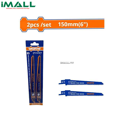 Bộ 2 lưỡi cưa kiếm (cưa gỗ có đinh) 225mm(9") Wadfow WJT1111DF