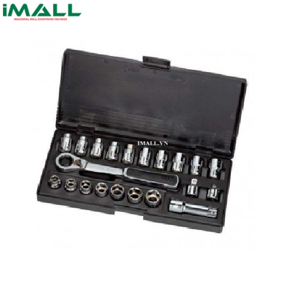 Bộ tuýp 21 chi tiết / cần tự động ( hệ mét/inch) SATA 09134 (3/8")